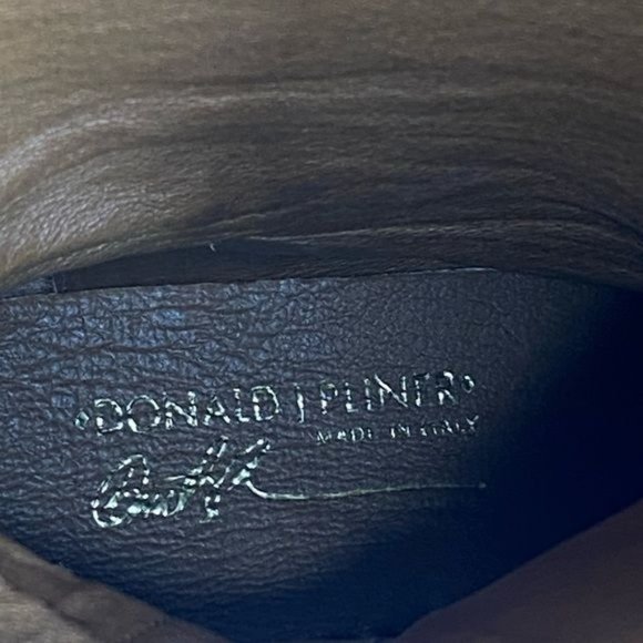 Ladies Donald J Pliner Brown Suede Alligator Knee High Zip Up Boots Size: 6.5 M - Picture 15 of 16